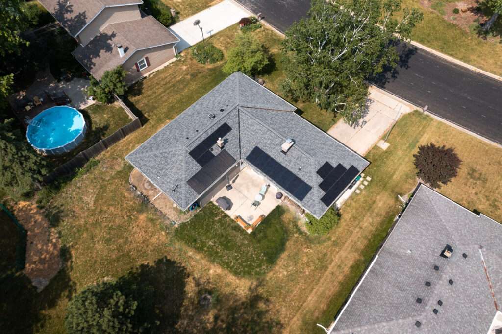 How is solar heating used in households in Wisconsin?