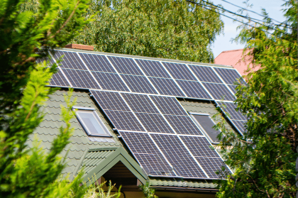 A residential roof to describe Is Solar Energy A Good or Bad Thing to Buy