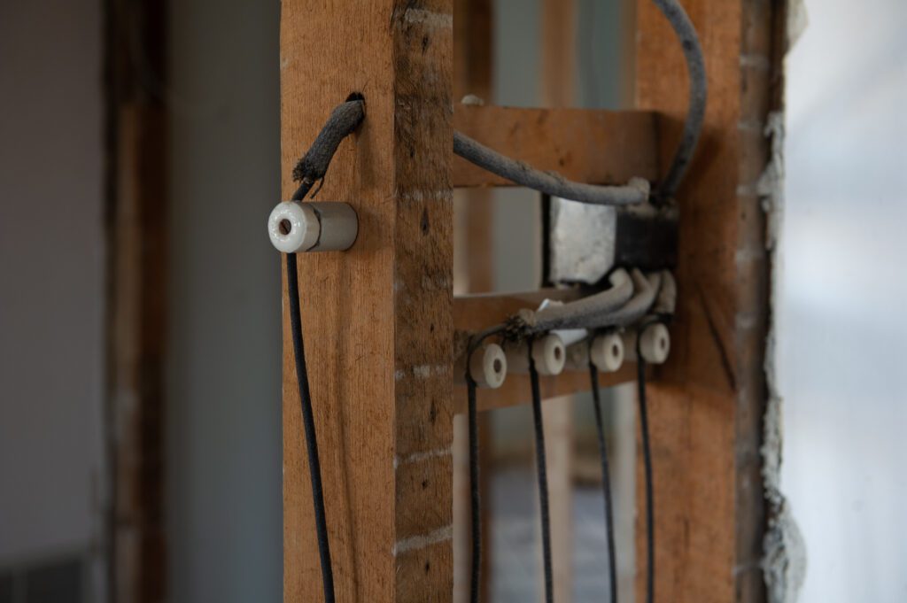 Old knob and tube wiring in an older home