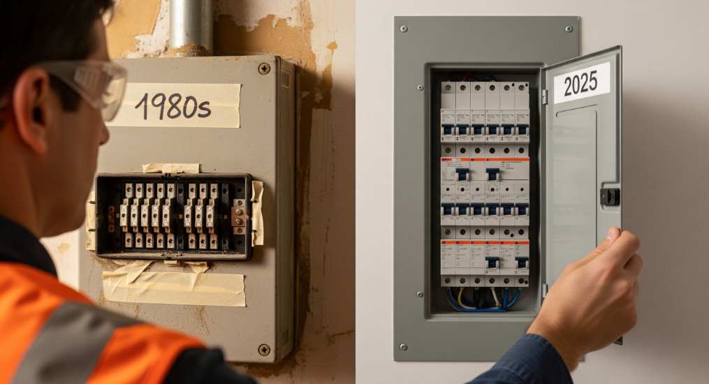 Upgrade electrical panel Old To New