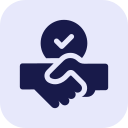 handshake icon representing trusted electrician services and reliable customer relationships in Milwaukee Wisconsin