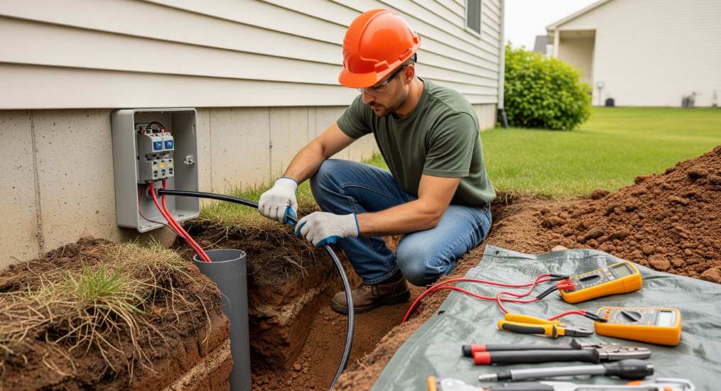 installing Underground Electrical Lines