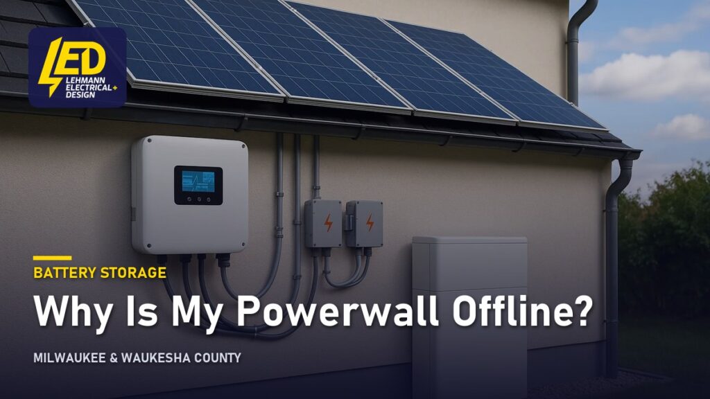 Home battery and inverter equipment, titled Why Is My Powerwall Offline?