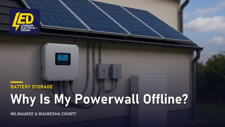 Home battery and inverter equipment, titled Why Is My Powerwall Offline?