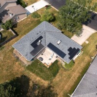 How is solar heating used in households in Wisconsin?